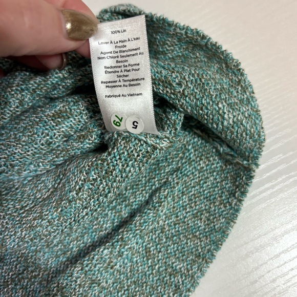 NWT Talbots Green Short-Sleeve Light Weight Sweater Size Large - Picture 8 of 8